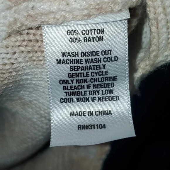 Wonderly Women's Long Sleeve Cable Knit Sweater Tan Twist 3X - Picture 6 of 7